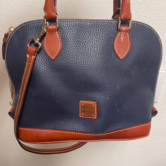Dooney & Bourke Handbags - Dooney & Bourke Pebble Leather Zip Zip Satchel *AS-IS*